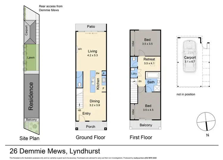 Floorplan of Homely house listing, 26 Demmie Mews, Lyndhurst VIC 3975
