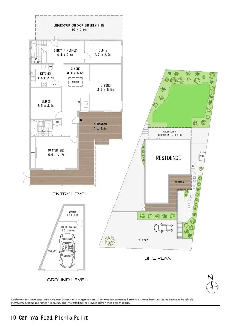 Floorplan of Homely house listing, 10 Carinya Road, Picnic Point NSW 2213