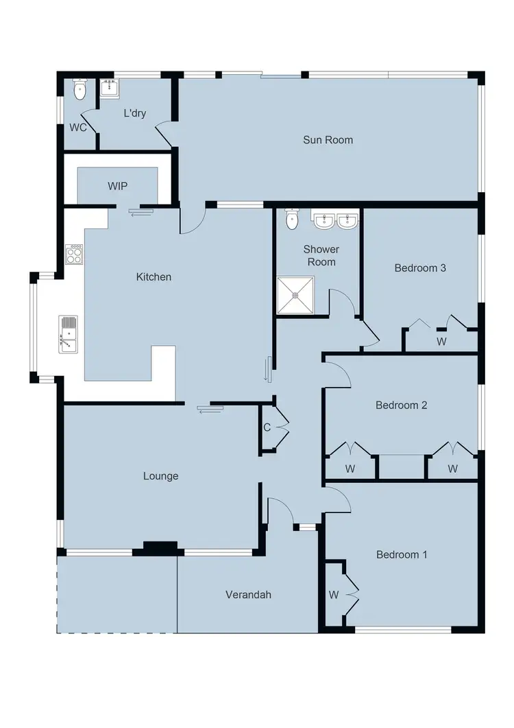 Floorplan of Homely house listing, 83 Kars Street, Maryborough VIC 3465