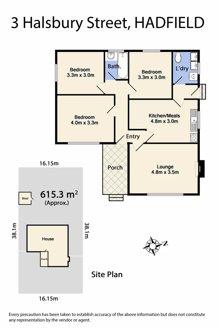 Floorplan of Homely house listing, 3 Halsbury Street, Hadfield VIC 3046