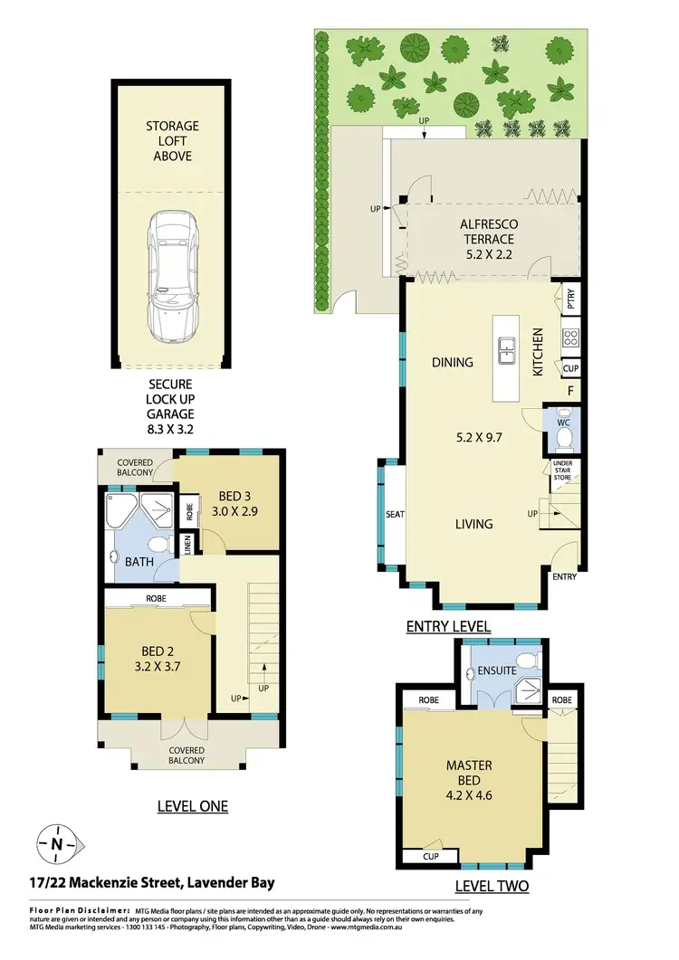 Floorplan of Homely townhouse listing, 17/22 Mackenzie Street, Lavender Bay NSW 2060