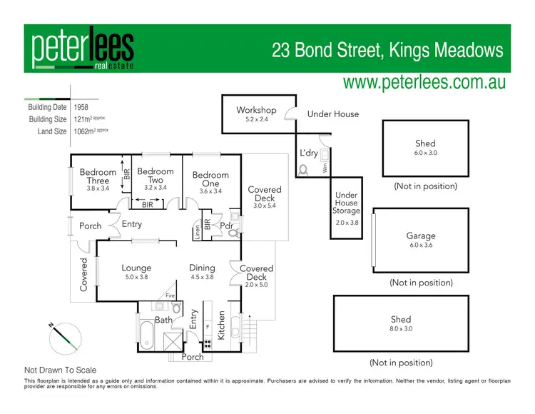 Floorplan of Homely house listing, 23 Bond Street, Kings Meadows TAS 7249