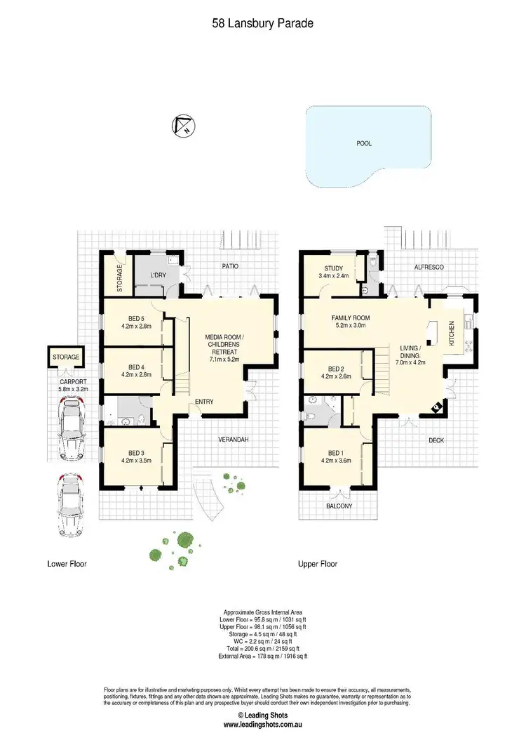 Floorplan of Homely house listing, 58 Lansbury Parade, Ashgrove QLD 4060