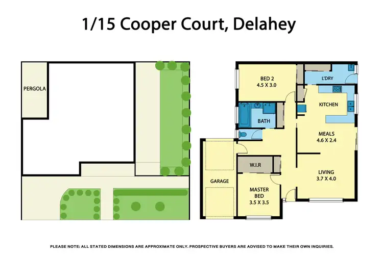 Floorplan of Homely unit listing, 1/15 Cooper Court, Delahey VIC 3037