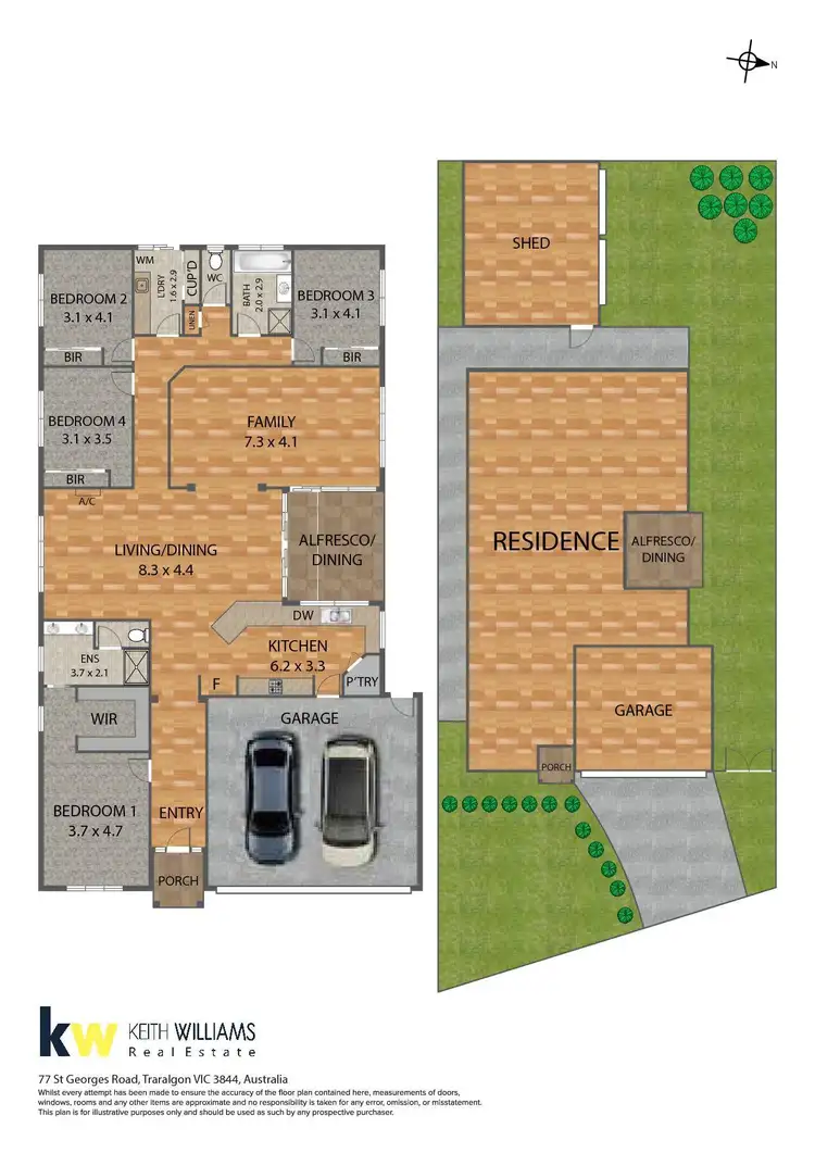 Floorplan of Homely house listing, 77 St Georges Road, Traralgon VIC 3844