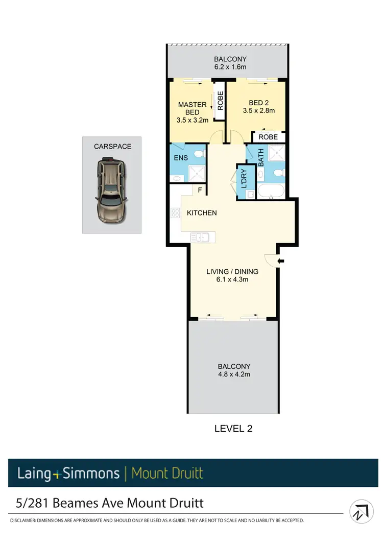 Floorplan of Homely unit listing, 5/281 Beames Avenue, Mount Druitt NSW 2770