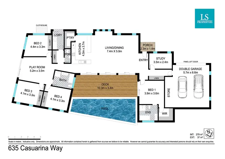 Floorplan of Homely house listing, 635 Casuarina Way, Casuarina NSW 2487