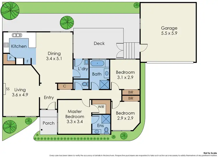Floorplan of Homely townhouse listing, 31C Tennyson Street, Highett VIC 3190
