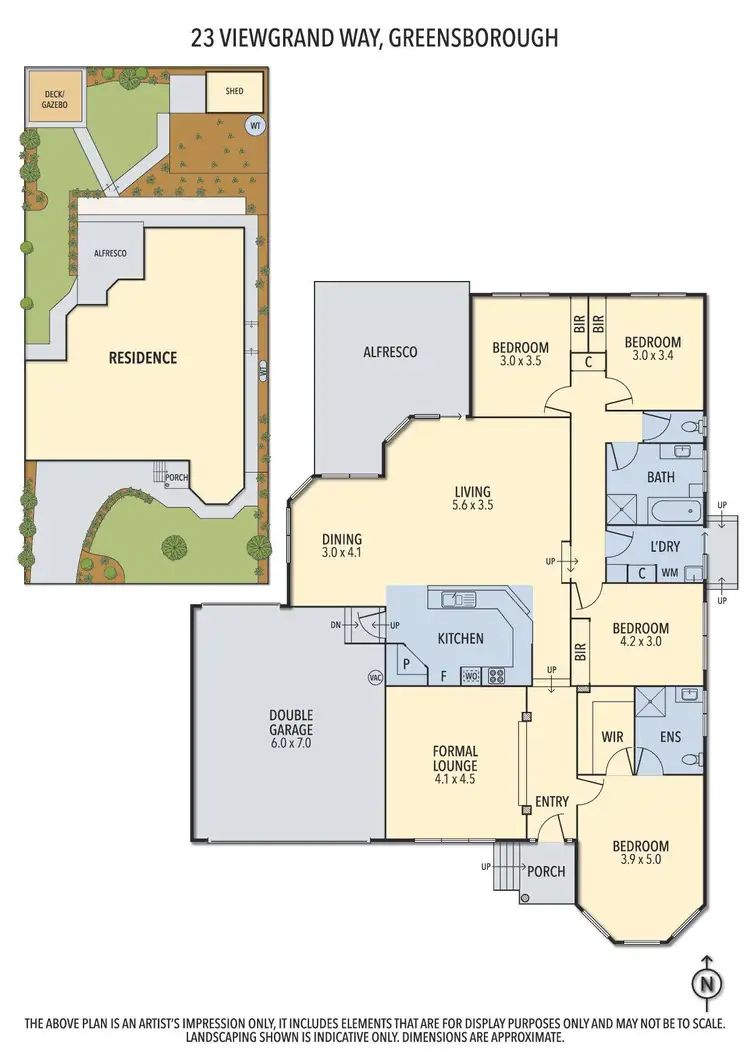 Floorplan of Homely house listing, 23 Viewgrand Way, Greensborough VIC 3088