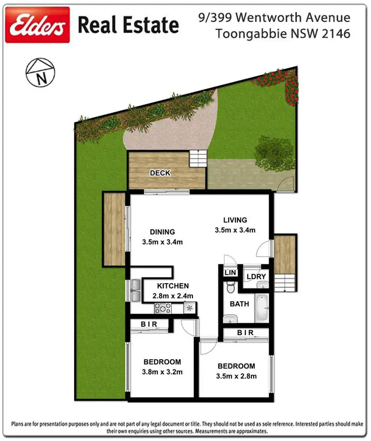 Floorplan of Homely villa listing, 9/399 Wentworth Avenue, Toongabbie NSW 2146