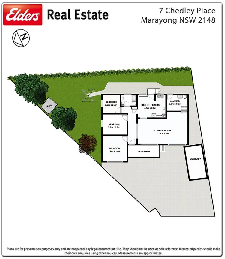 Floorplan of Homely house listing, 7 Chedley Place, Marayong NSW 2148