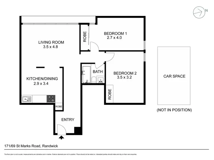 Floorplan of Homely apartment listing, 171/69 St Marks Road, Randwick NSW 2031