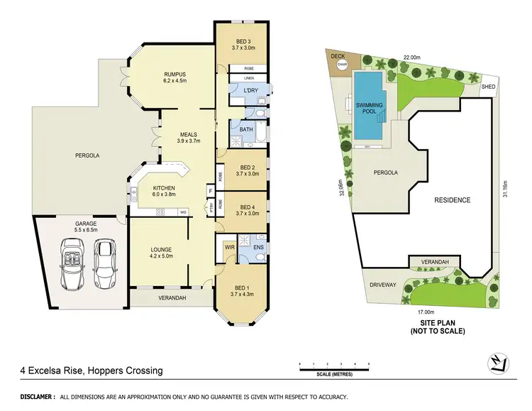 Floorplan of Homely house listing, 4 Excelsa Rise, Hoppers Crossing VIC 3029