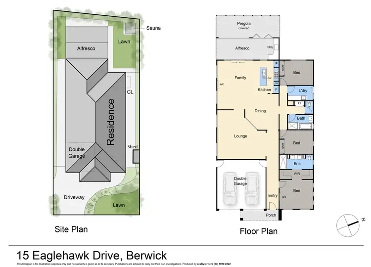 Floorplan of Homely house listing, 15 Eaglehawk Drive, Berwick VIC 3806