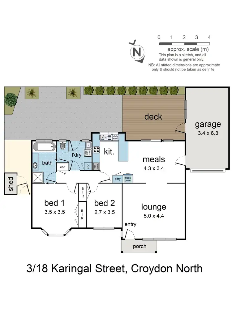 Floorplan of Homely unit listing, 3/18 Karingal Street, Croydon North VIC 3136