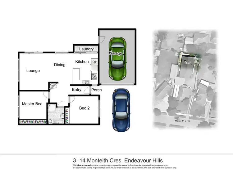 Floorplan of Homely unit listing, 3/14 Monteith Crescent, Endeavour Hills VIC 3802