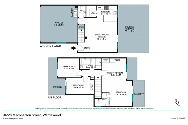 Floorplan of Homely townhouse listing, 34/28 Macpherson Street, Warriewood NSW 2102