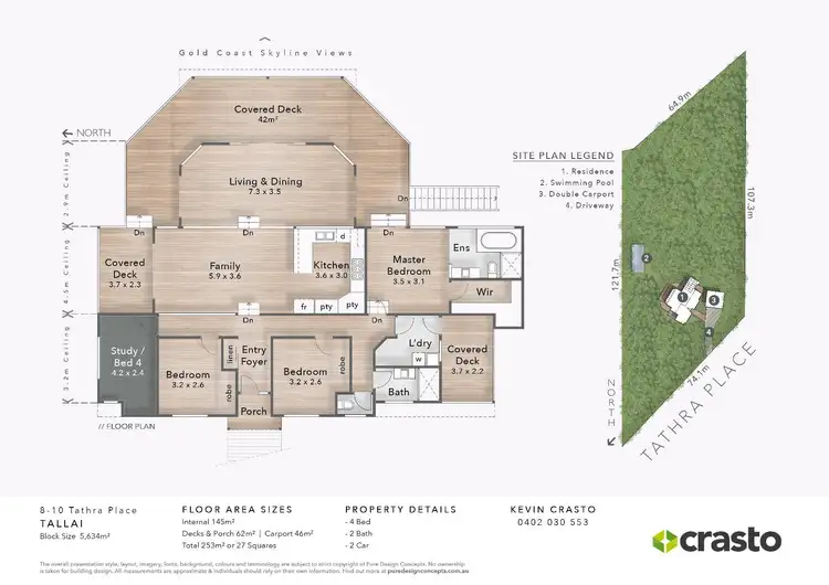 Floorplan of Homely house listing, 8-10 Tathra Place, Tallai QLD 4213