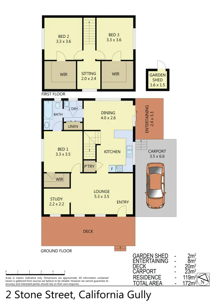 Floorplan of Homely house listing, 2 Stone Street, California Gully VIC 3556