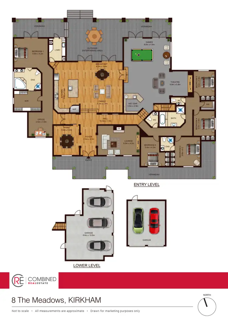 Floorplan of Homely rural property listing, 8 The Meadows, Kirkham NSW 2570