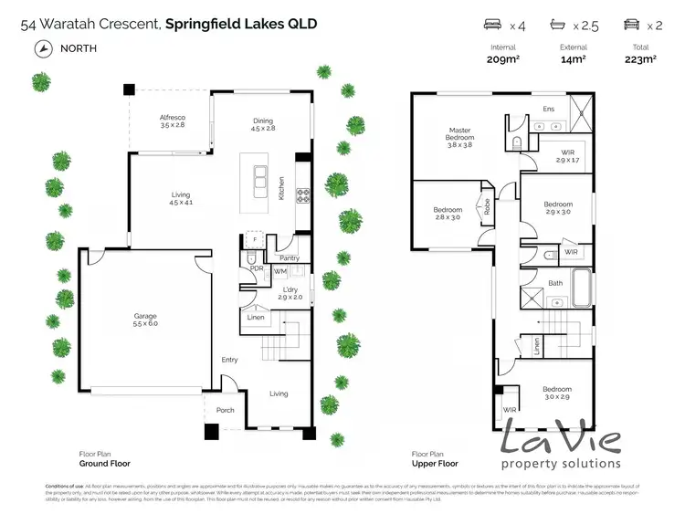 Floorplan of Homely house listing, 54 Waratah Crescent, Springfield Lakes QLD 4300