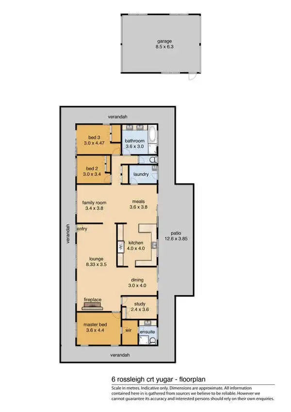 Floorplan of Homely house listing, 6 Rossleigh Court, Yugar QLD 4520