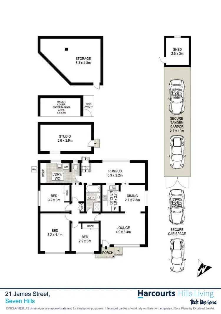 Floorplan of Homely house listing, 21 James Street, Seven Hills NSW 2147