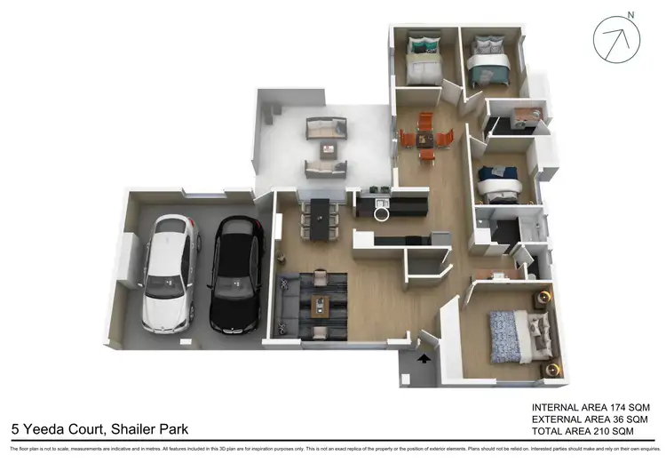 Floorplan of Homely house listing, 5 Yeeda Court, Shailer Park QLD 4128