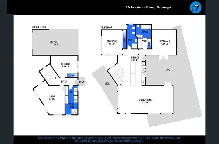Floorplan of Homely house listing, 16 Harrison Street, Marengo VIC 3233