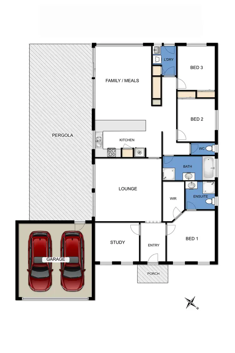 Floorplan of Homely house listing, 33 Grant Avenue, Werribee VIC 3030