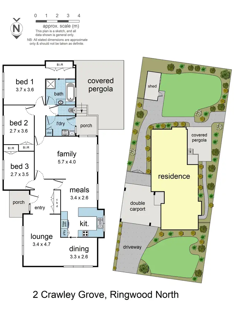 Floorplan of Homely house listing, 2 Crawley Grove, Ringwood North VIC 3134