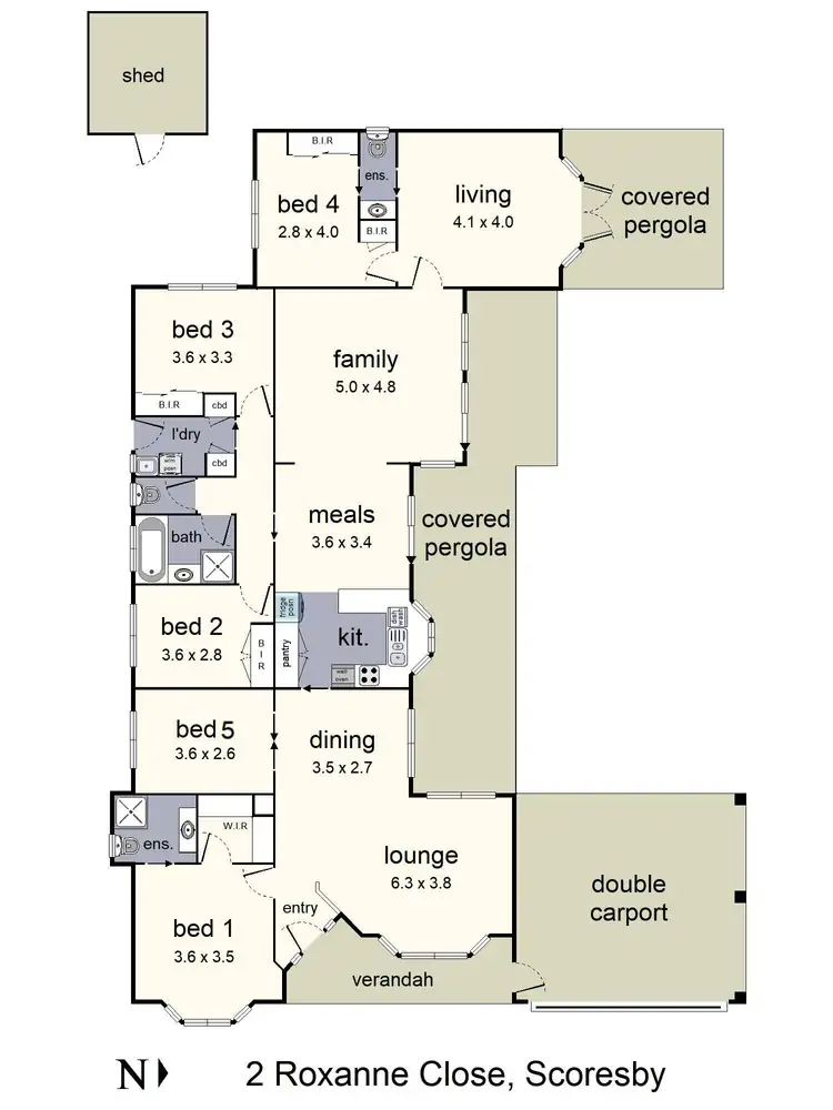 Floorplan of Homely house listing, 2 Roxanne Close, Scoresby VIC 3179