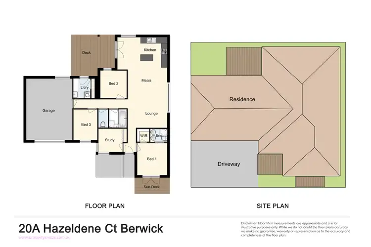 Floorplan of Homely unit listing, 20A Hazeldene Court, Berwick VIC 3806