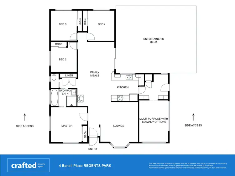 Floorplan of Homely house listing, 4 Bansii Place, Regents Park QLD 4118