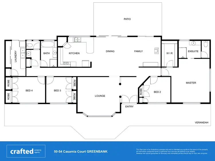 Floorplan of Homely rural property listing, 50-54 Casamia Court, Greenbank QLD 4124