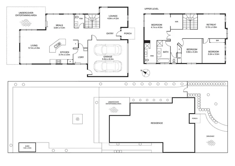 Floorplan of Homely house listing, 45 Rutherglen Crescent, Gowanbrae VIC 3043