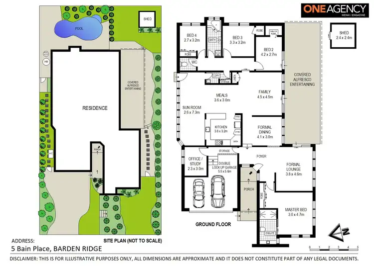 Floorplan of Homely house listing, 5 Bain Place, Barden Ridge NSW 2234