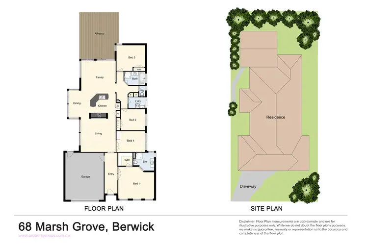 Floorplan of Homely house listing, 68 Marsh Grove, Berwick VIC 3806