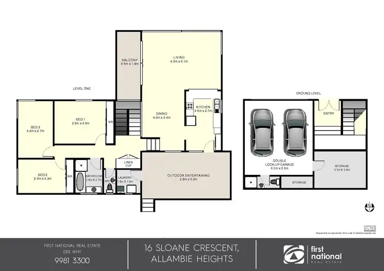 Floorplan of Homely house listing, 16 Sloane Crescent, Allambie Heights NSW 2100