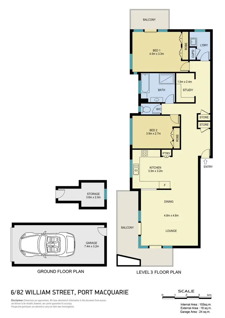 Floorplan of Homely apartment listing, 6/82 William Street, Port Macquarie NSW 2444