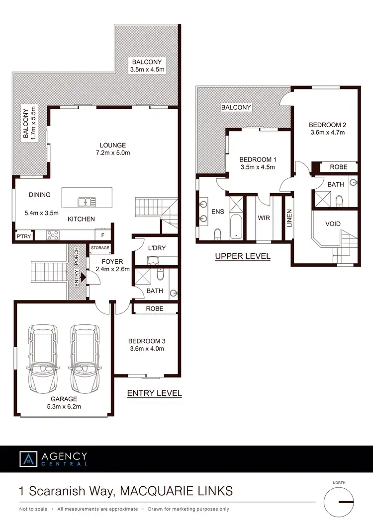 Floorplan of Homely house listing, 1 Scaranish Way, Macquarie Links NSW 2565