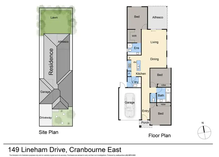 Floorplan of Homely house listing, 149 Lineham Drive, Cranbourne East VIC 3977