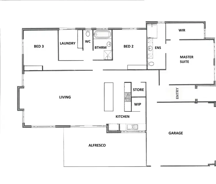 Floorplan of Homely house listing, 3 Portillo Lane, Binningup WA 6233
