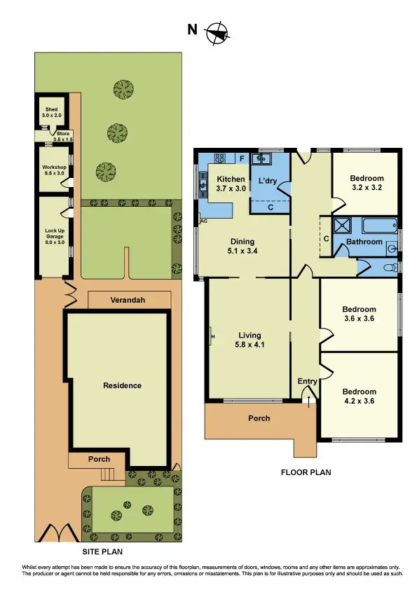 Floorplan of Homely house listing, 6 Walter Street, Sunshine VIC 3020