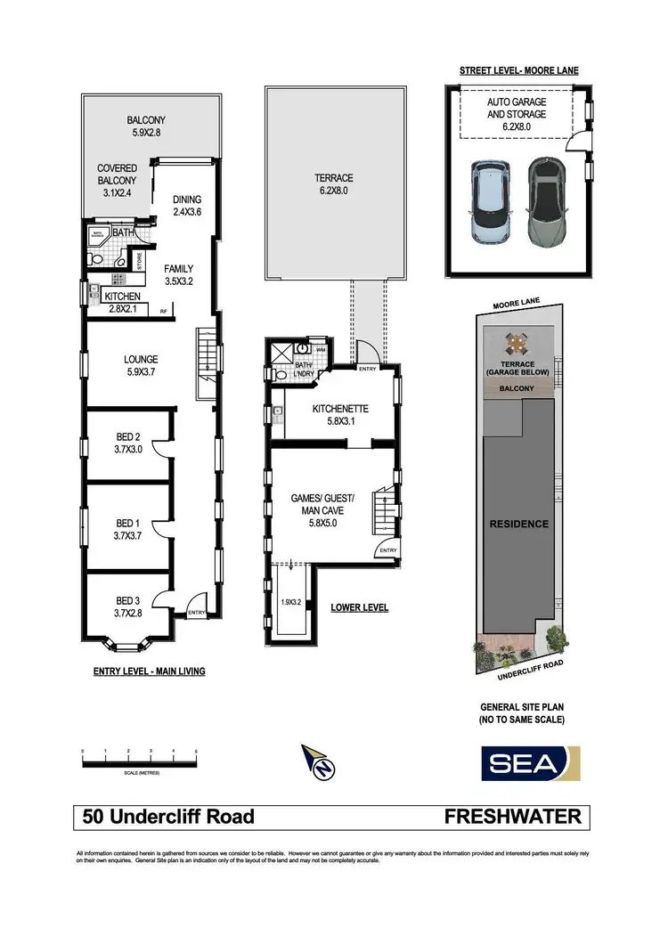 Floorplan of Homely house listing, 50 Undercliff Road, Freshwater NSW 2096