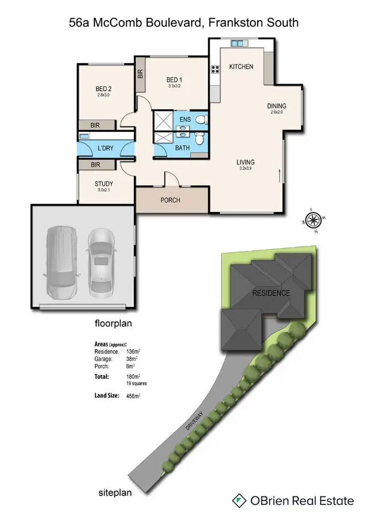 Floorplan of Homely house listing, 56A Mc Comb Boulevard, Frankston South VIC 3199