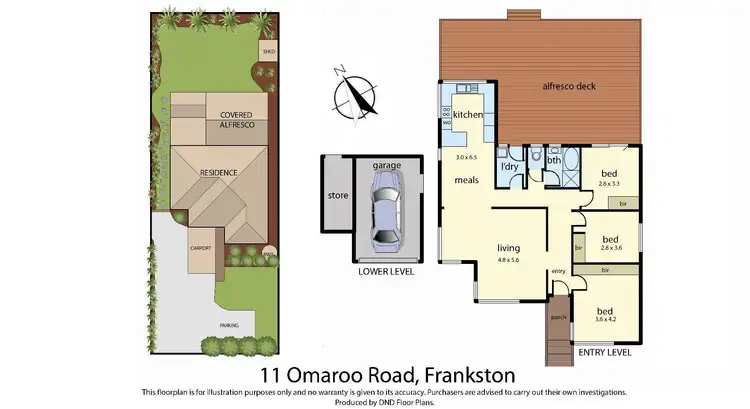 Floorplan of Homely house listing, 11 Omaroo Road, Frankston VIC 3199