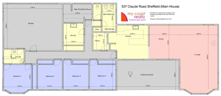 Floorplan of Homely house listing, 537 Claude Road, Sheffield TAS 7306
