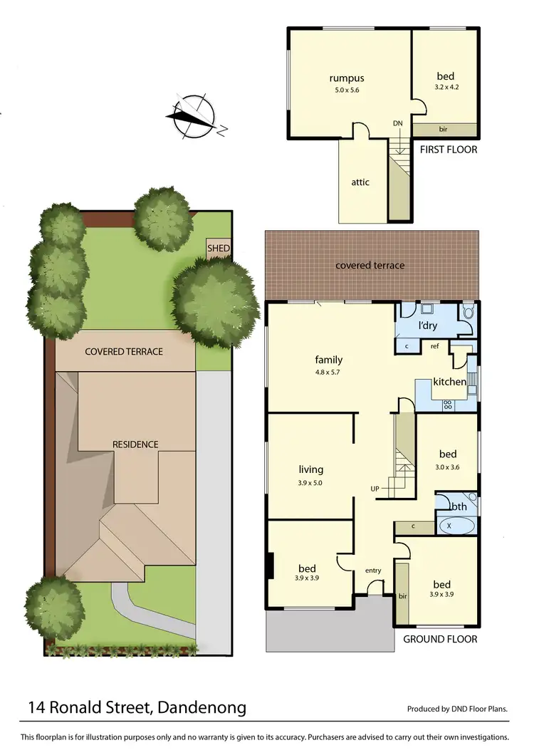 Floorplan of Homely house listing, 14 Ronald Street, Dandenong VIC 3175