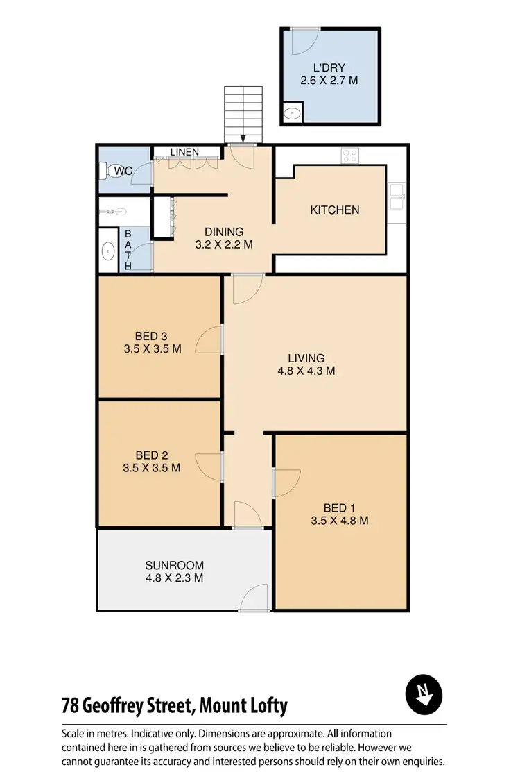 Floorplan of Homely house listing, 78 Geoffrey Street, Mount Lofty QLD 4350